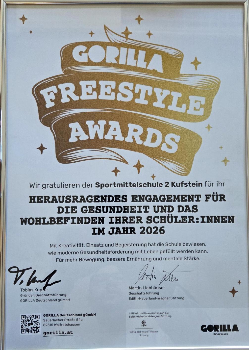 Gorilla Freestyle Awards 2026